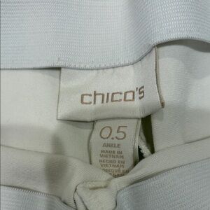 Chico's Cream Ankle Leggings